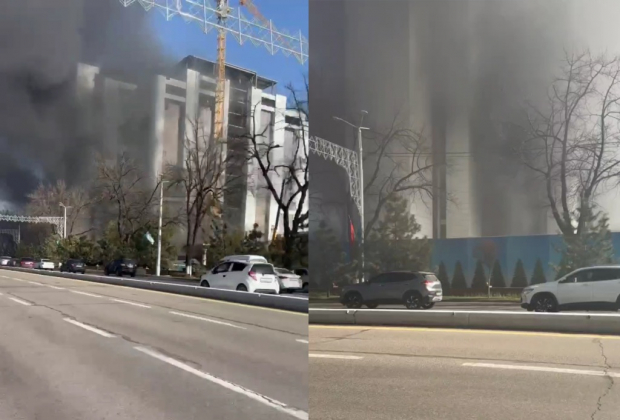 В столичном бизнес-центре «Пойтахт» произошёл пожар