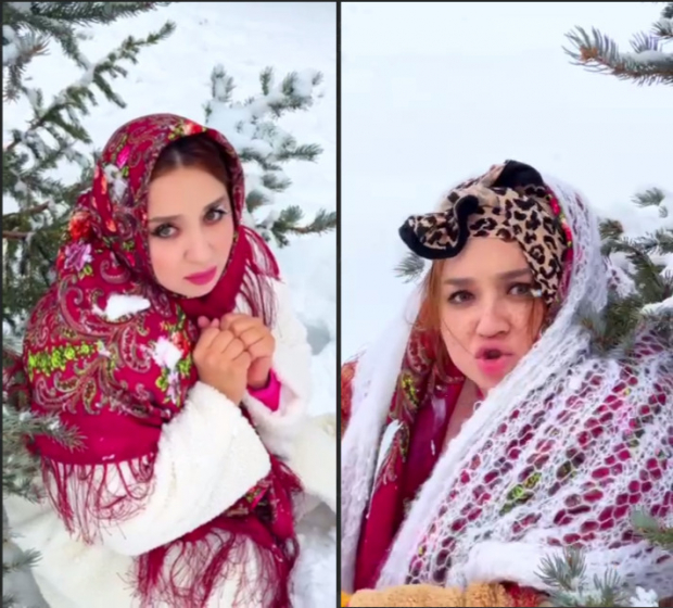 Актриса Шахзода Мухаммедова примерила образ героев фильма «Морозко»