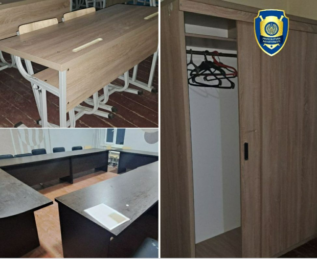 В Ферганской области выявлены хищения денежных средств при поставке мебели в отдел дошкольного и школьного образования