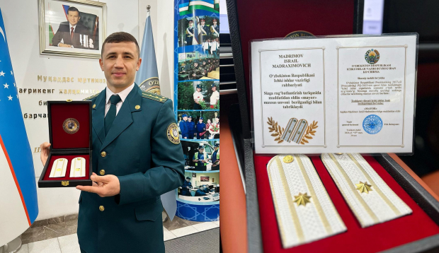 Узбекистанскому боксёру Исраилу Мадримову присвоили звание майора