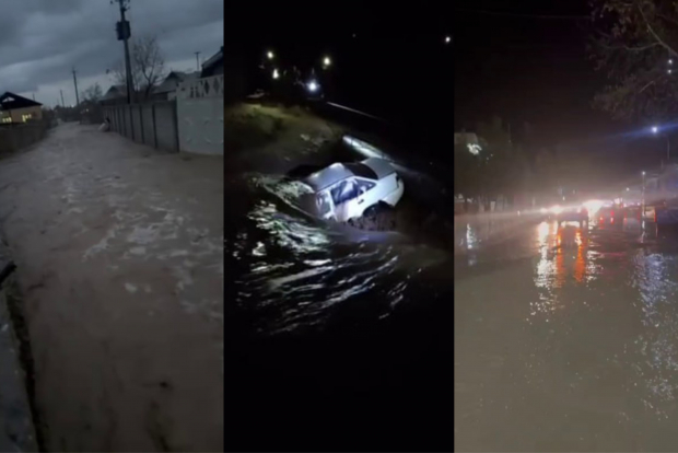 В Сурхандарьинской области из-за наводнения эвакуировали не менее 360 человек — видео
