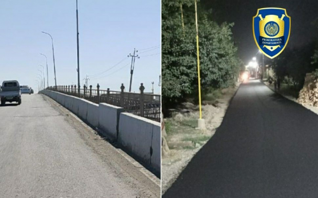 В двух регионах Узбекистана выявлены хищения денежных средств, выделенных на ремонт дороги