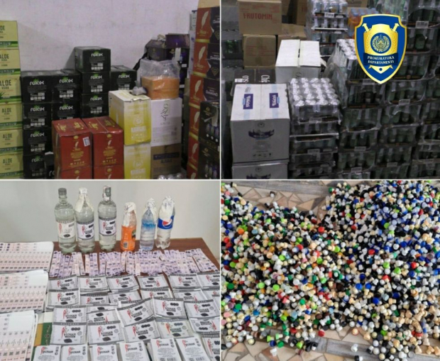В Кашкадарье и Самарканде изъяли из оборота более 8 тыс. бутылок контрафактного алкоголя