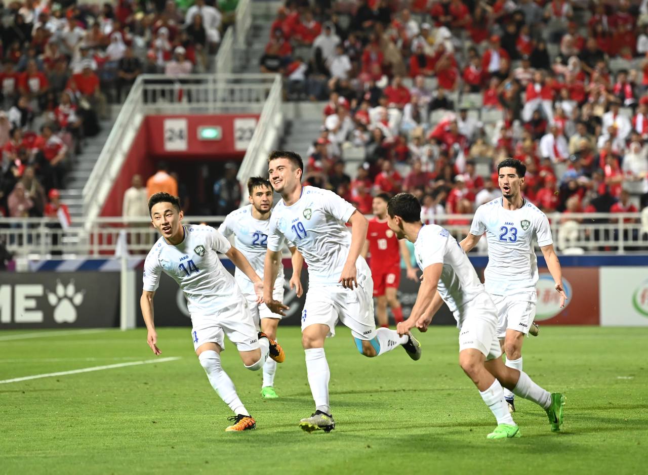 Сборная Узбекистана U-23 вышла в финал Кубка Азии и Олимпиаду-2024